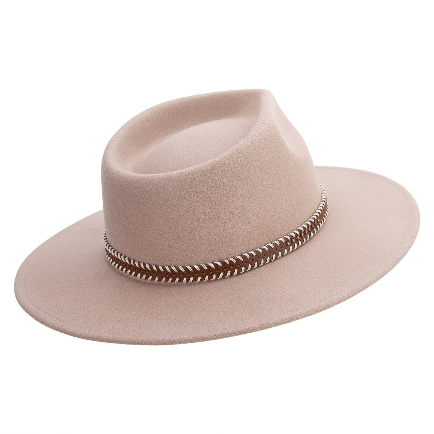 Women's Stiched Hat Band Fedora