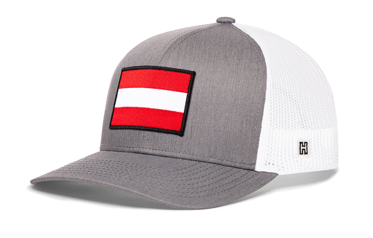 Austria Flag International Trucker Hat  |  Austrian Snapback