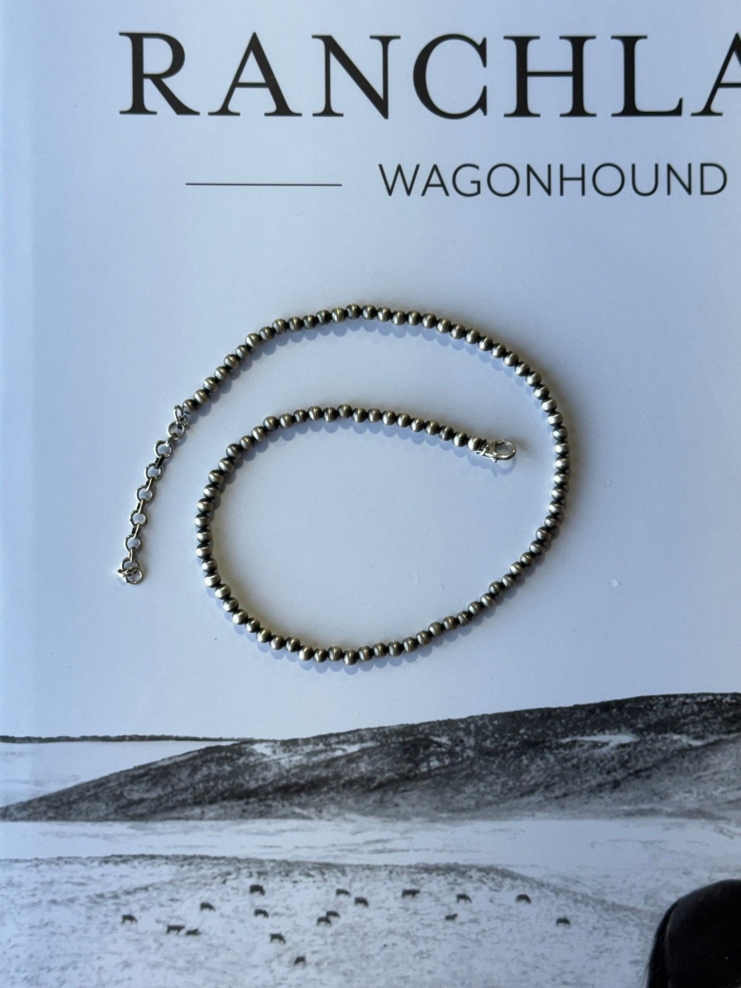 Native Made Silver Beads Choker