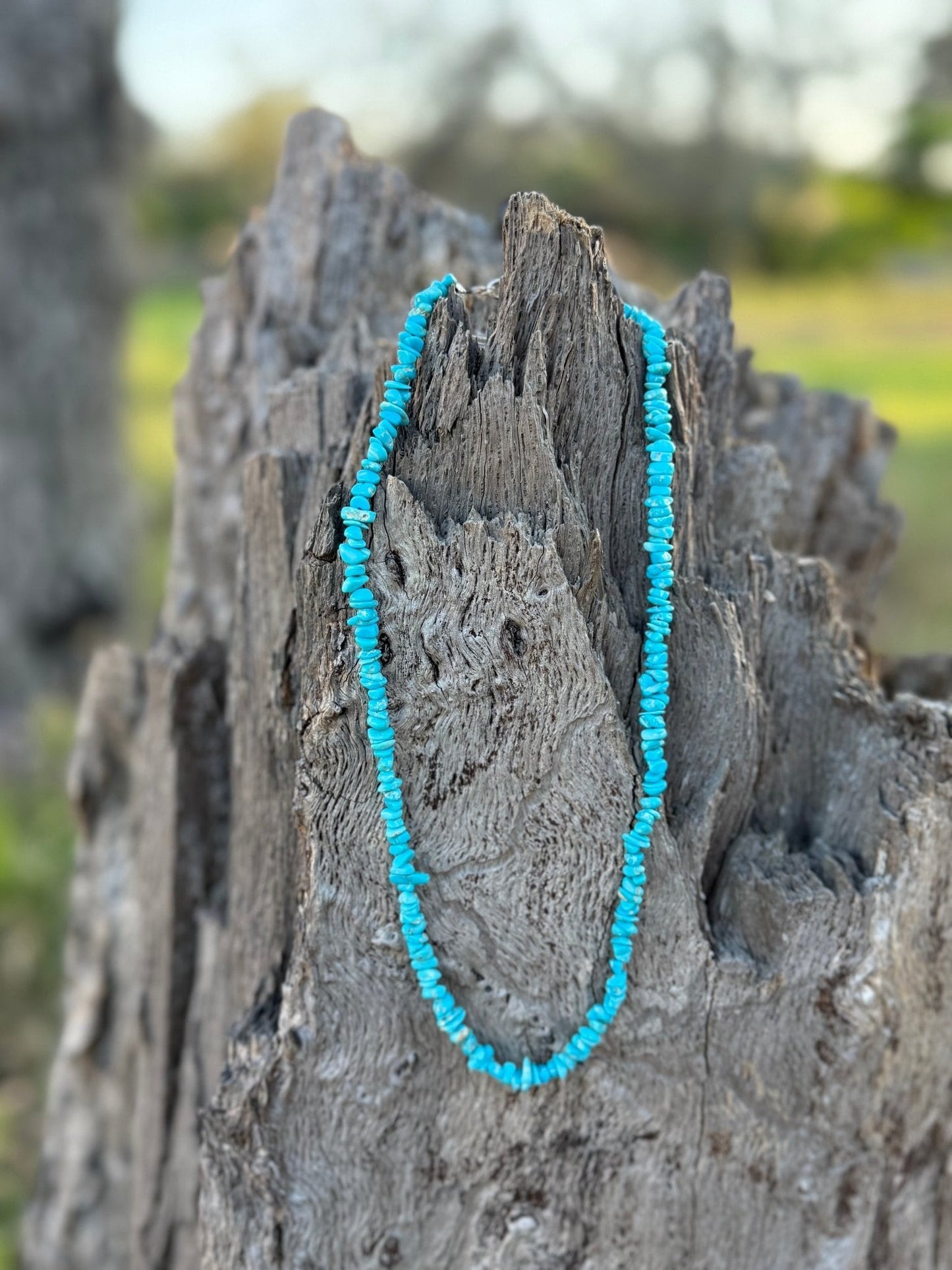 Authentic Turquoise Chips Beaded Necklace
