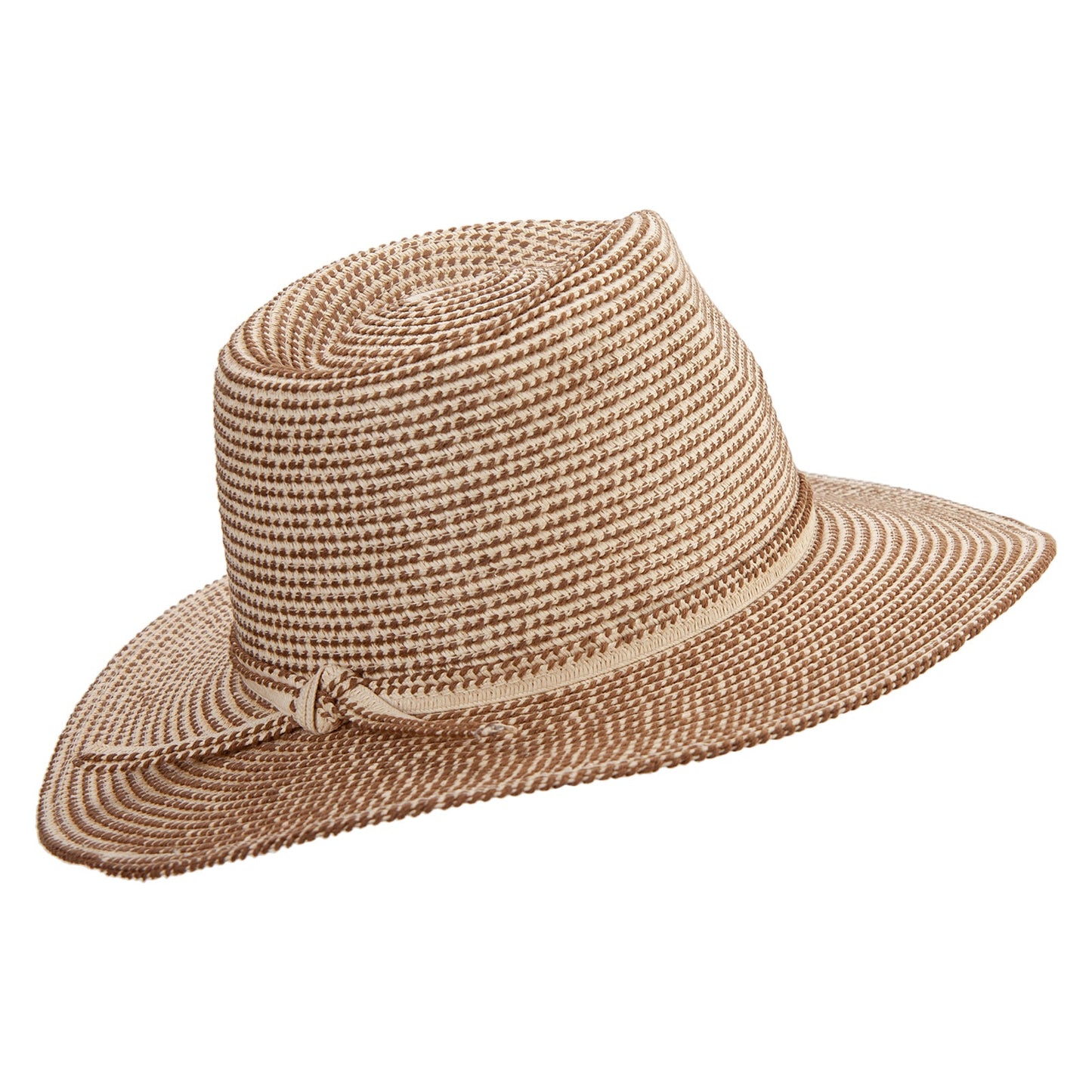 Women's Cotton Overstitching Fedora Hat