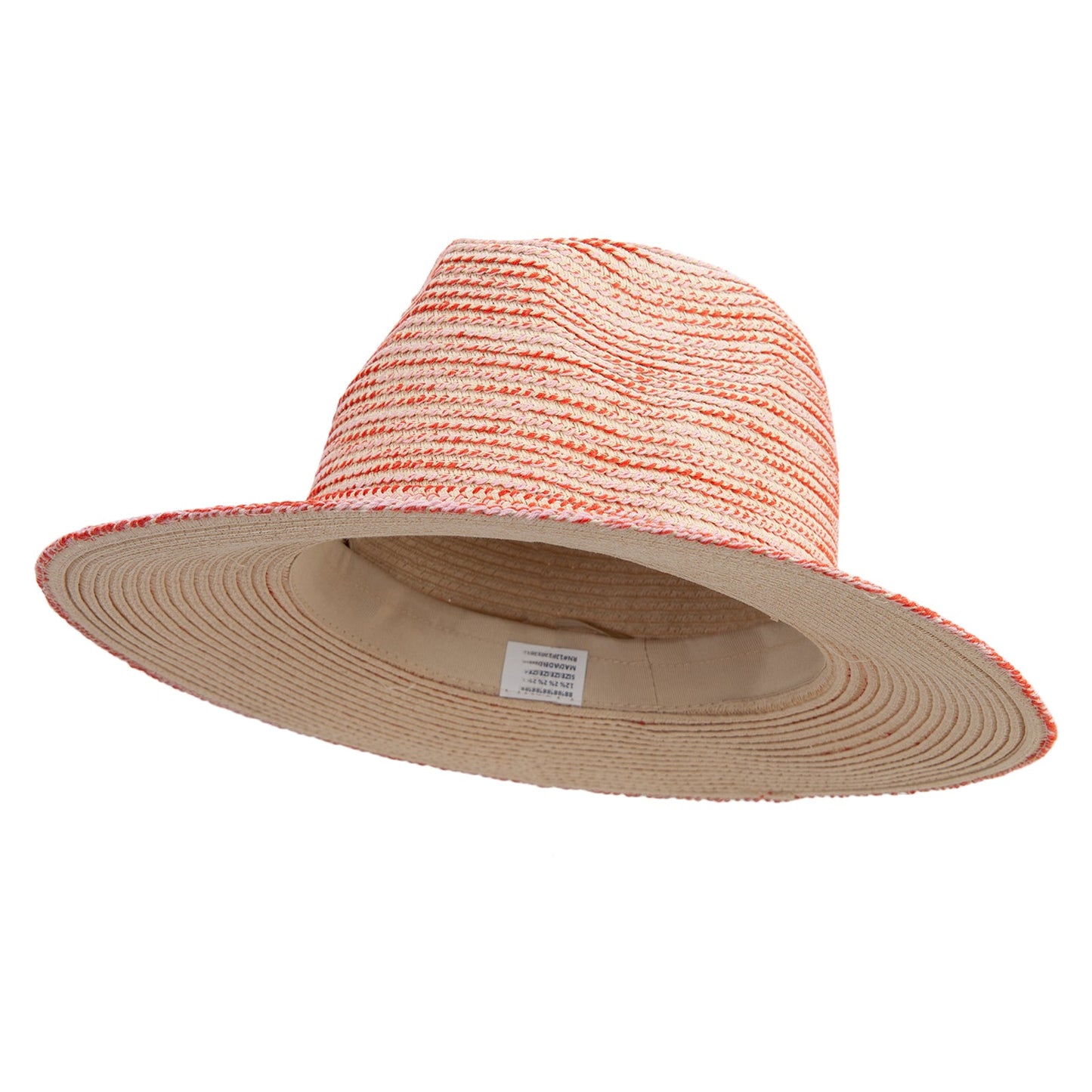 Women's Cotton Overstitching Fedora Hat