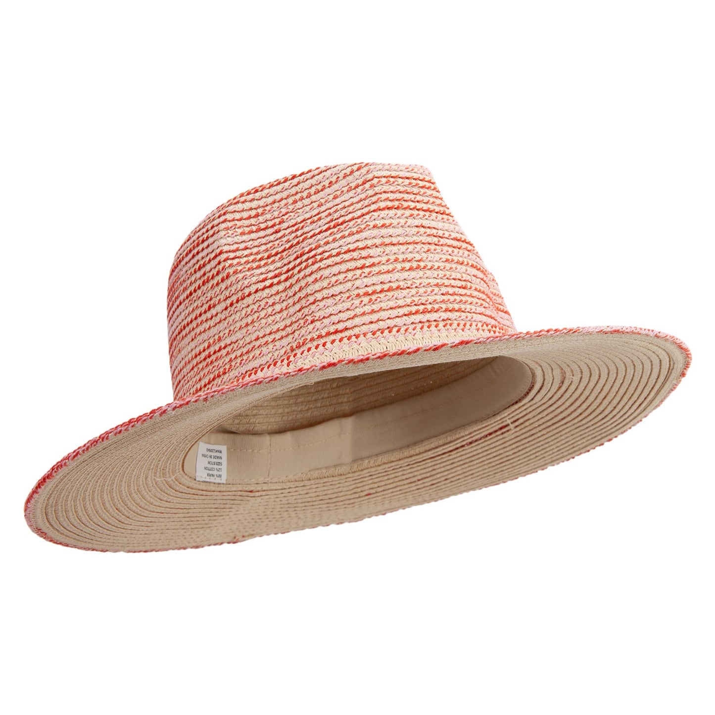 Women's Cotton Overstitching Fedora Hat
