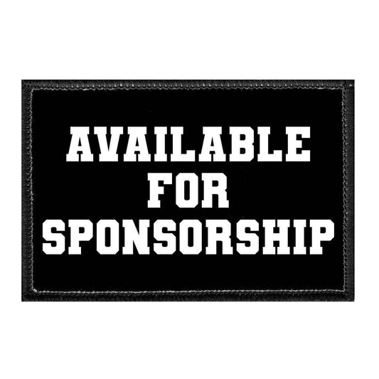 Available For Sponsorship - Removable Patch