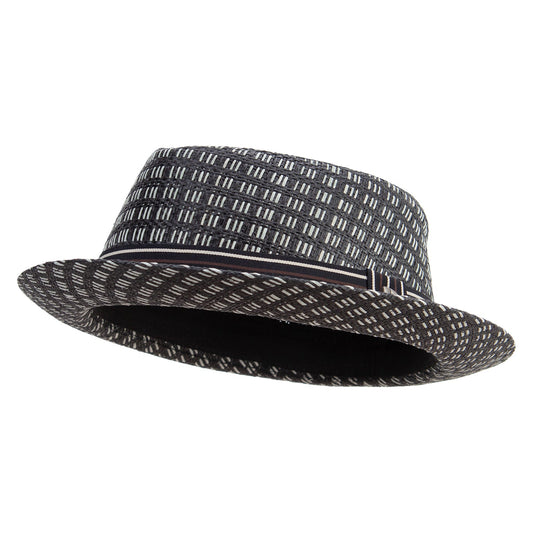 Big Size Wove Paper Straw Wide Brim Porkpie Upbrim Fedora