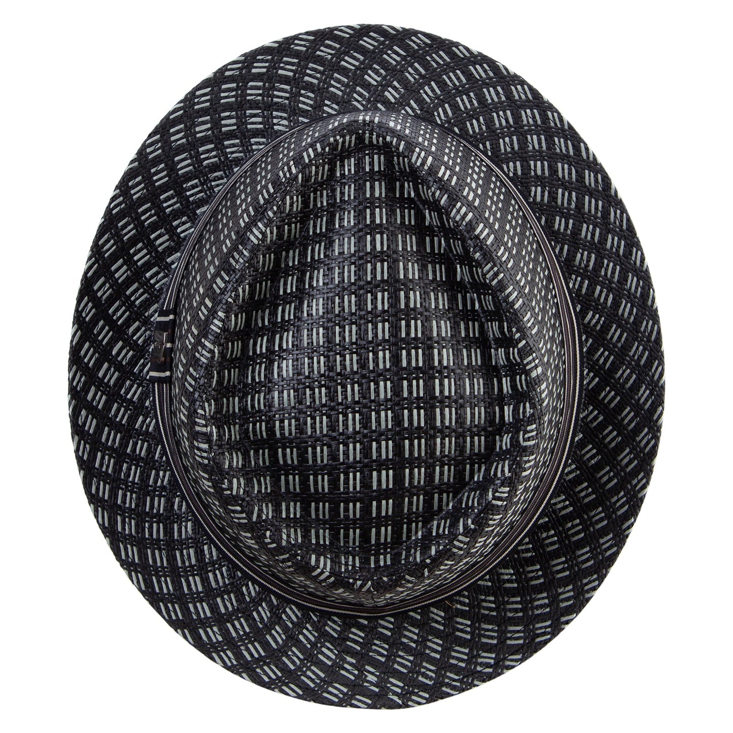 Big Size Wove Paper Straw Wide Brim Porkpie Upbrim Fedora