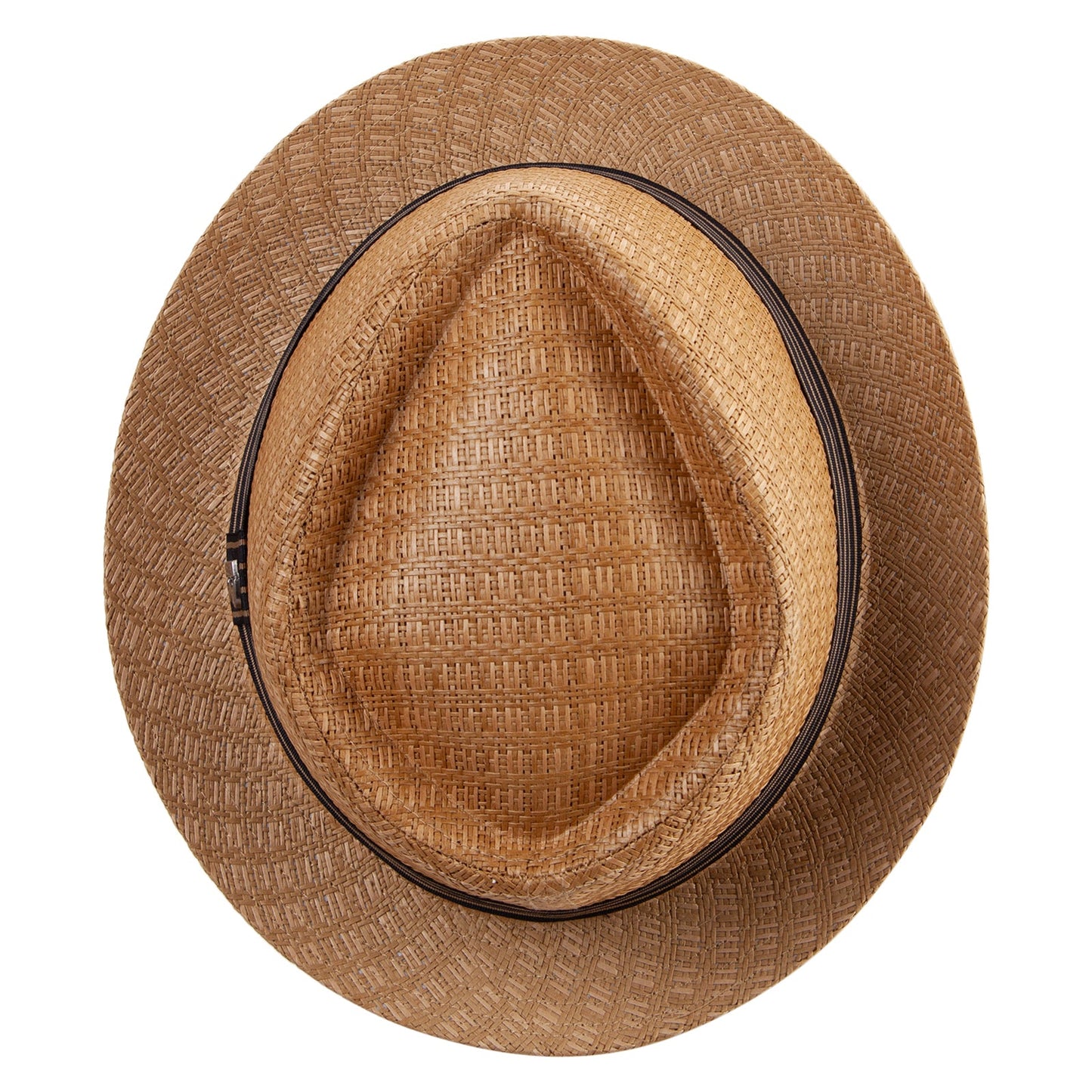 Big Size Wove Paper Straw Wide Brim Porkpie Upbrim Fedora