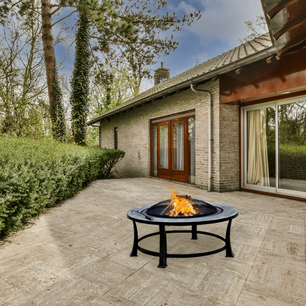 AZ Patio Heaters Slate Tile 40-Inch Round Fire Pit (FT-51216)