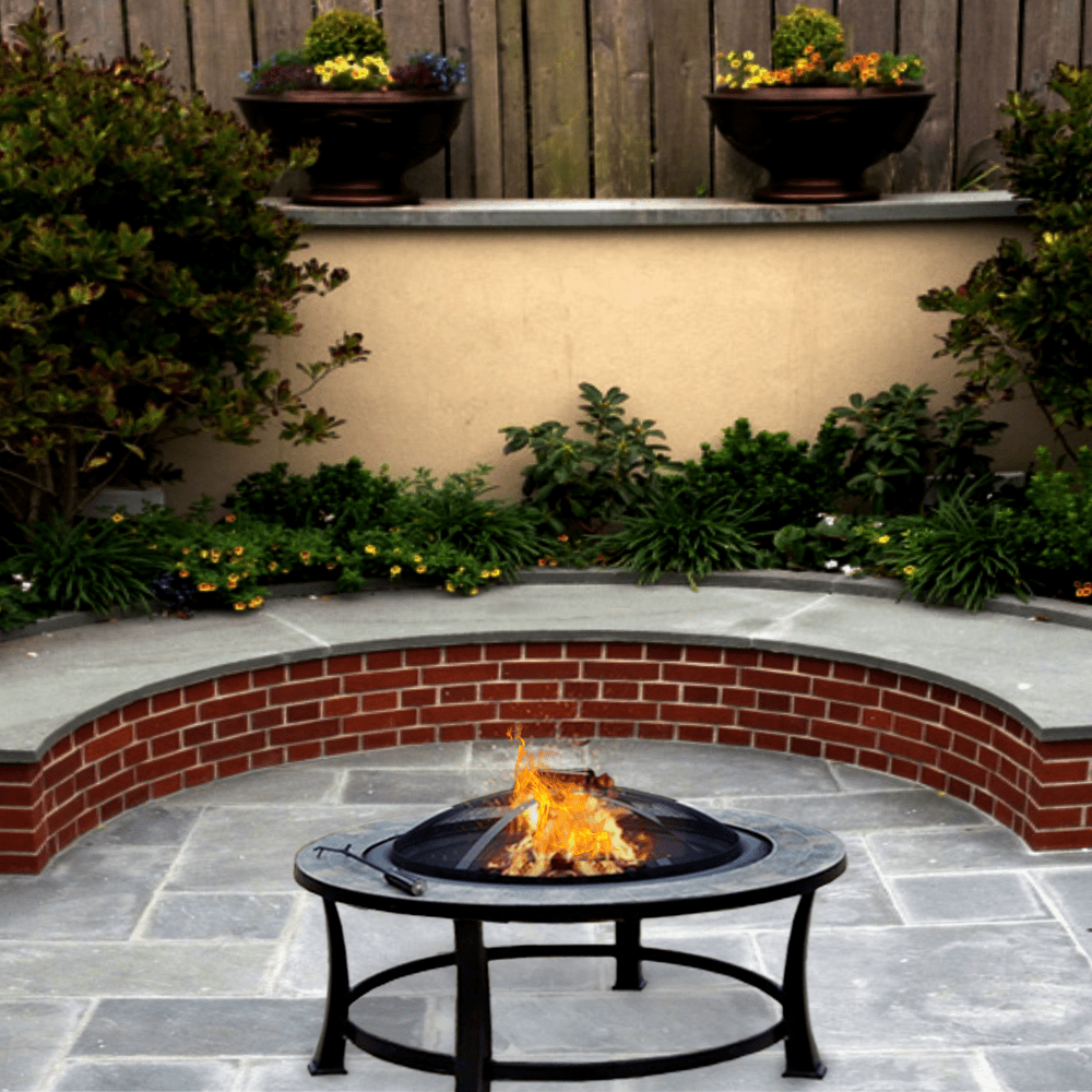 AZ Patio Heaters Slate Tile 40-Inch Round Fire Pit (FT-51216)
