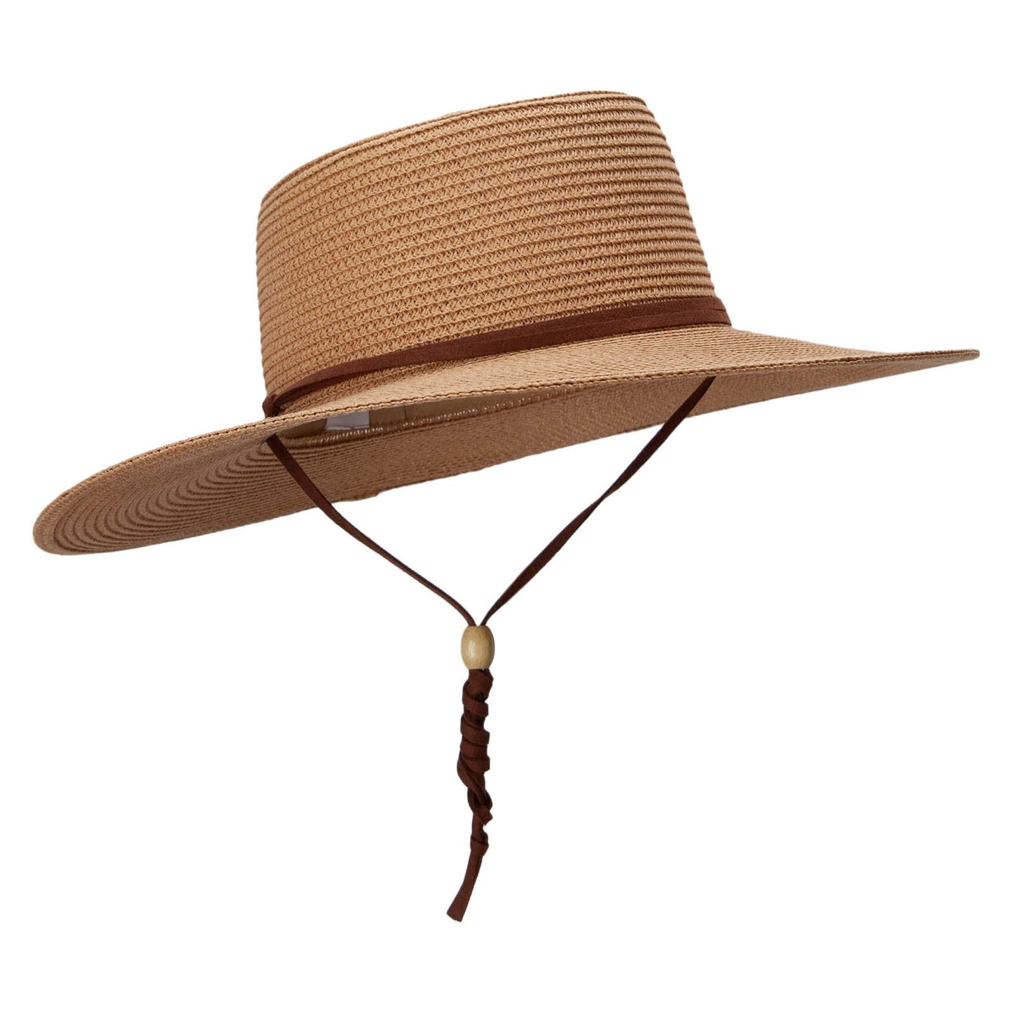 Women's Paper Braid Gambler crown Hat