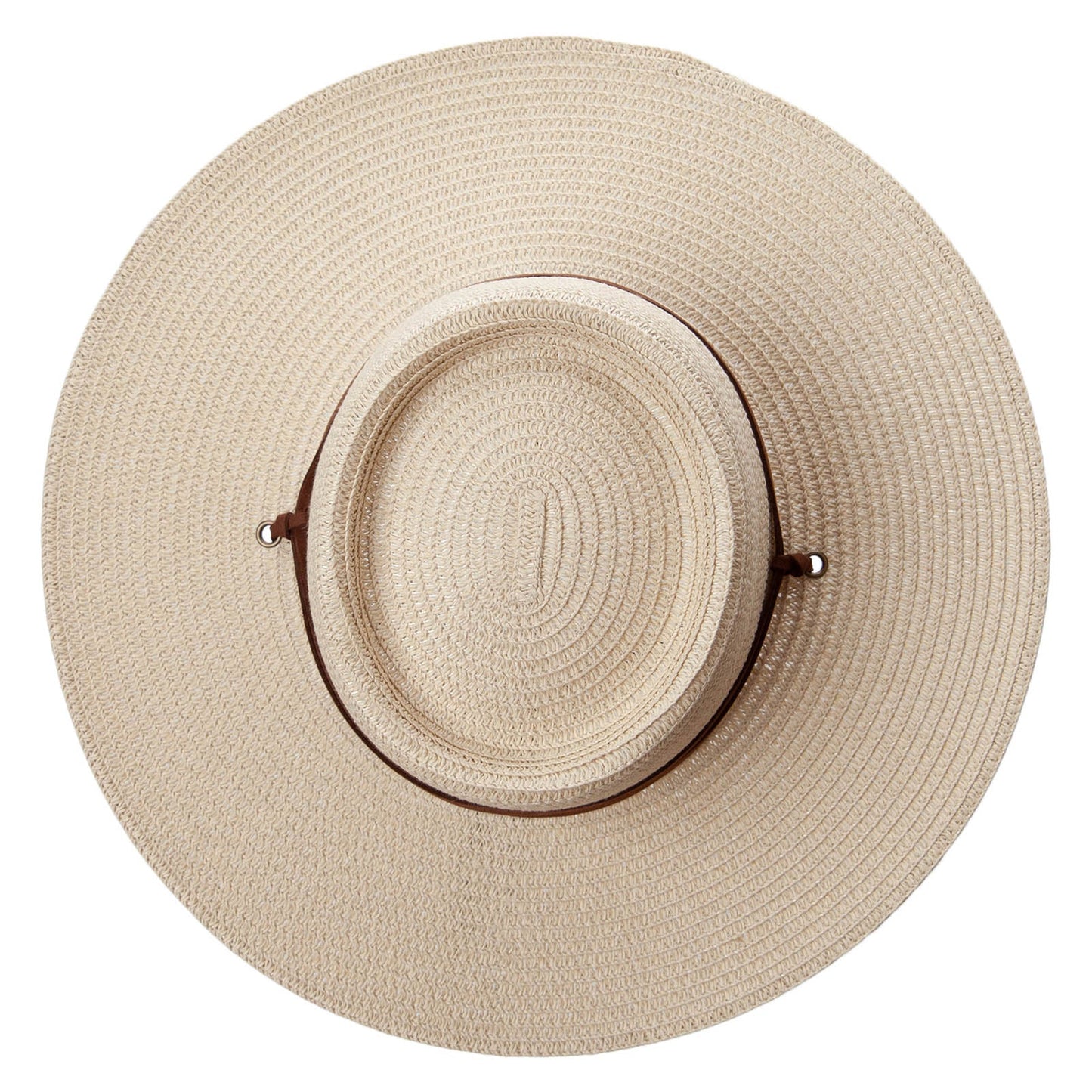 Women's Paper Braid Gambler crown Hat