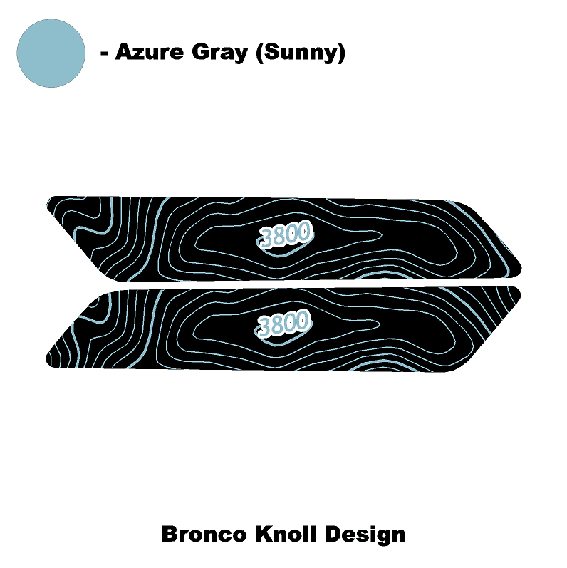 Topo Interior Rear Door Grab Handle Overlay Kit (Printed Series) - 2021+ Bronco 4 Door