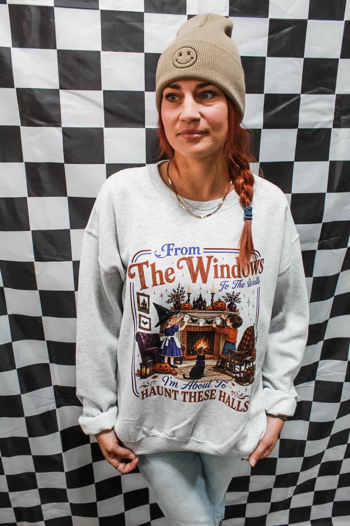From The Windows To The Walls, I'm About To Haunt These Halls Crewneck Sweatshirt