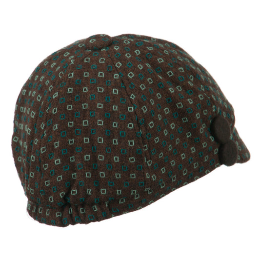 Gaby 2 Button 6 Panel Cabbie Cap