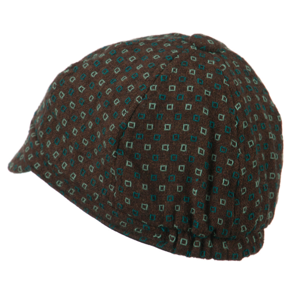 Gaby 2 Button 6 Panel Cabbie Cap