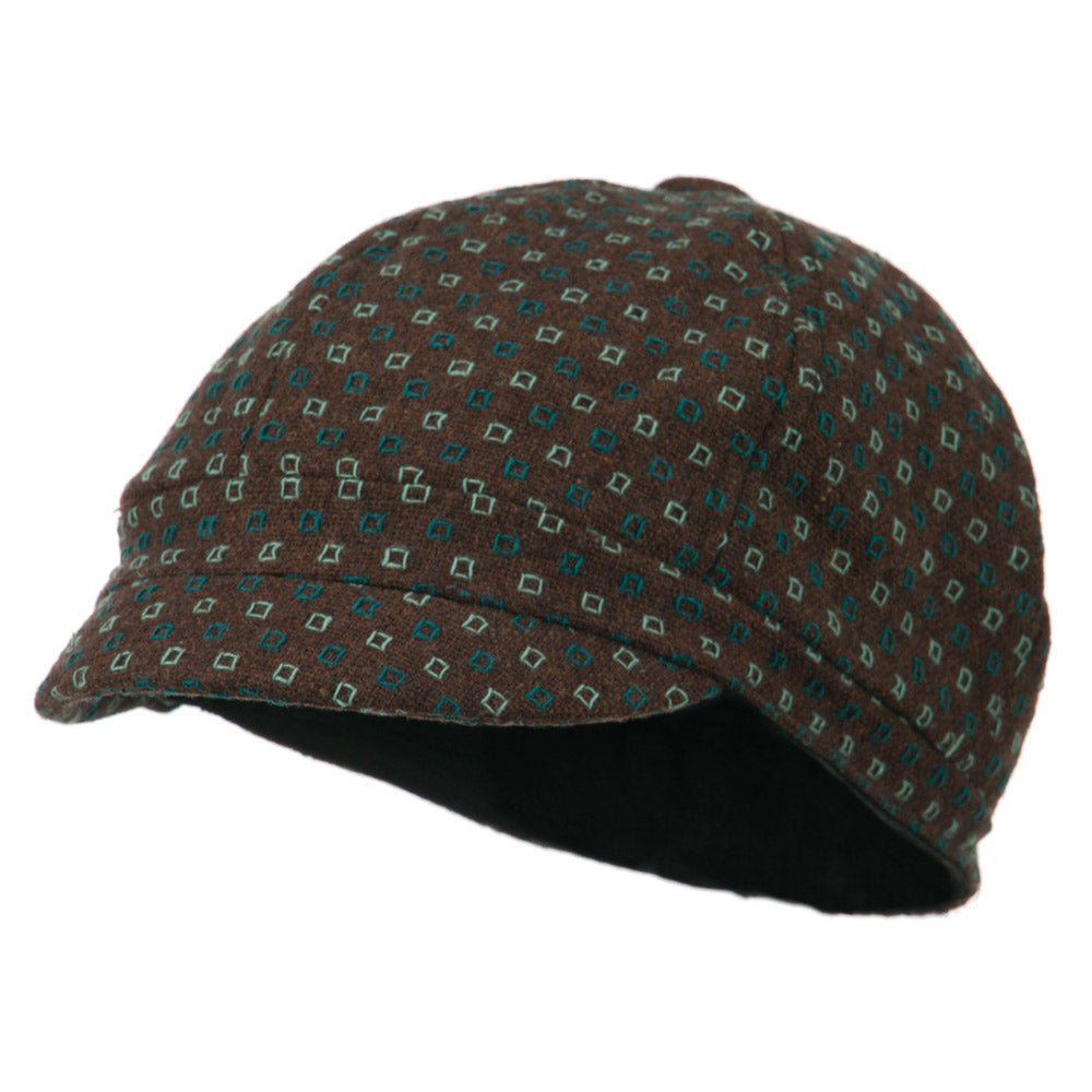 Gaby 2 Button 6 Panel Cabbie Cap