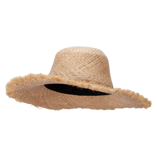 Women's Short Fringed Brim Hat