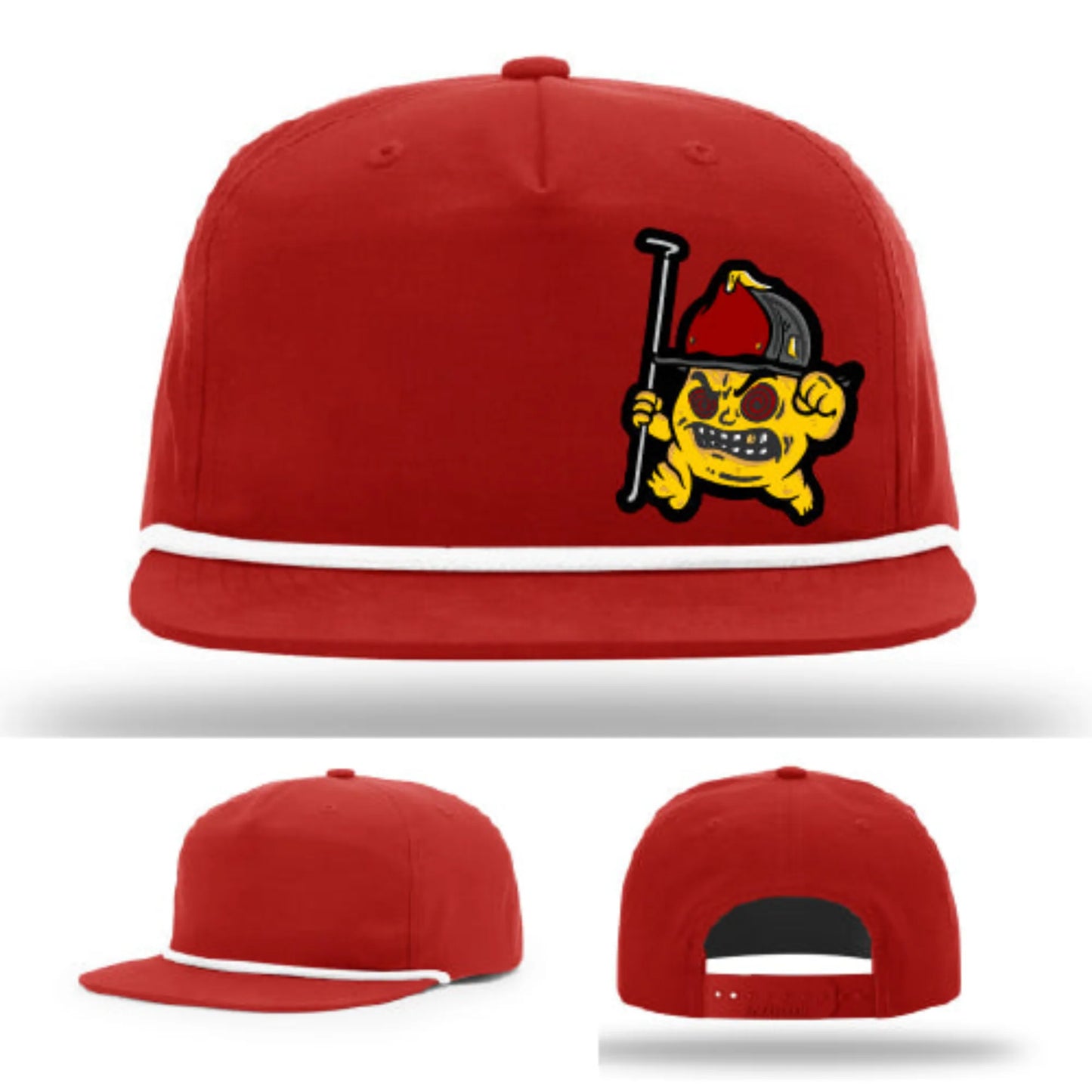 Backdraft Bastard Firefighter Leather Patch Hat