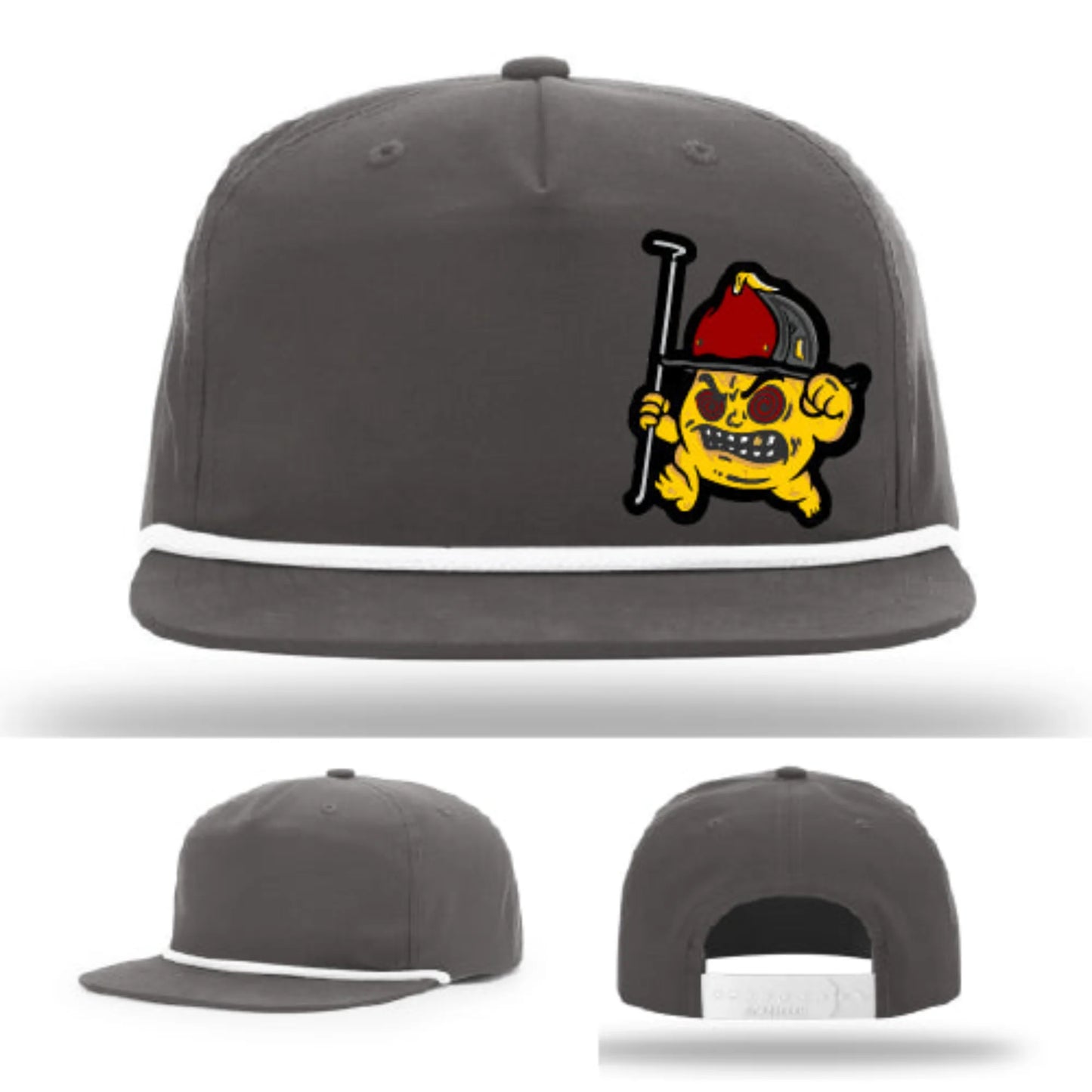 Backdraft Bastard Firefighter Leather Patch Hat