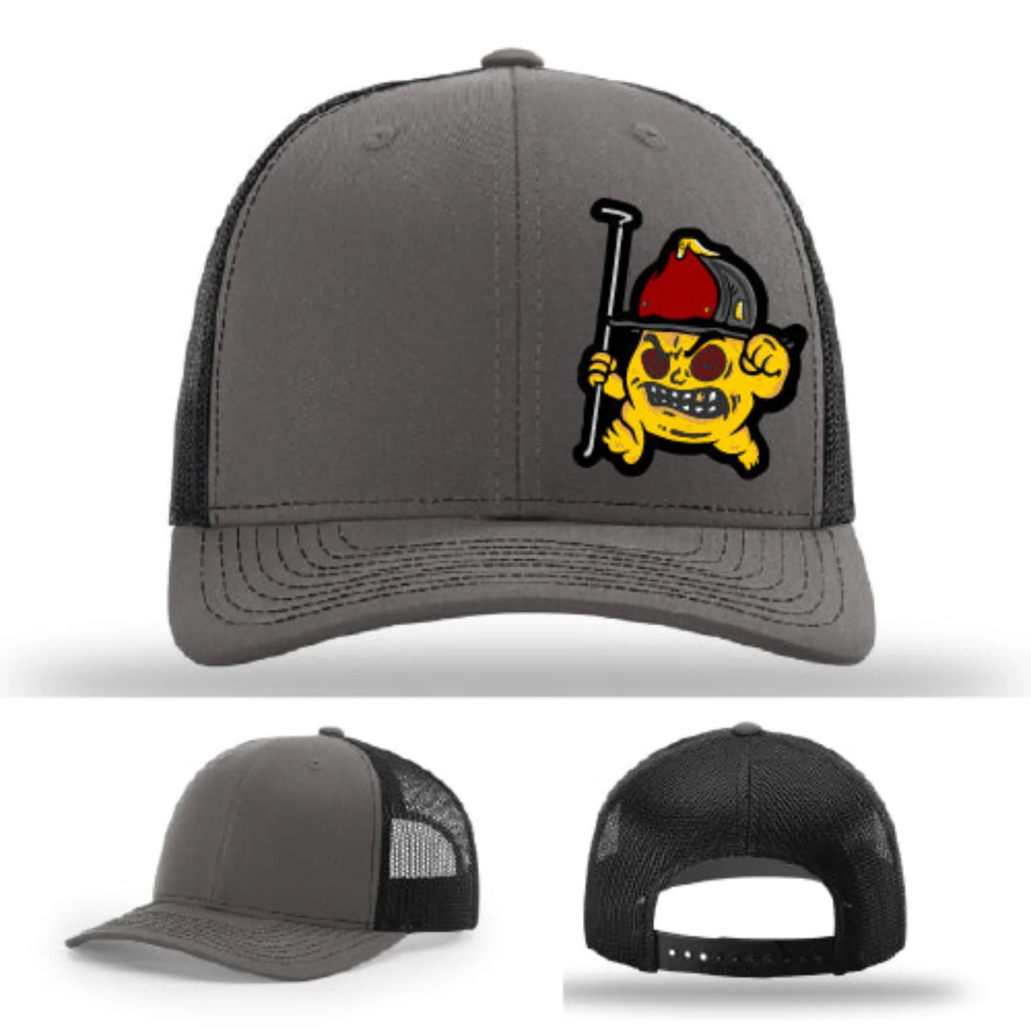 Backdraft Bastard Firefighter Leather Patch Hat