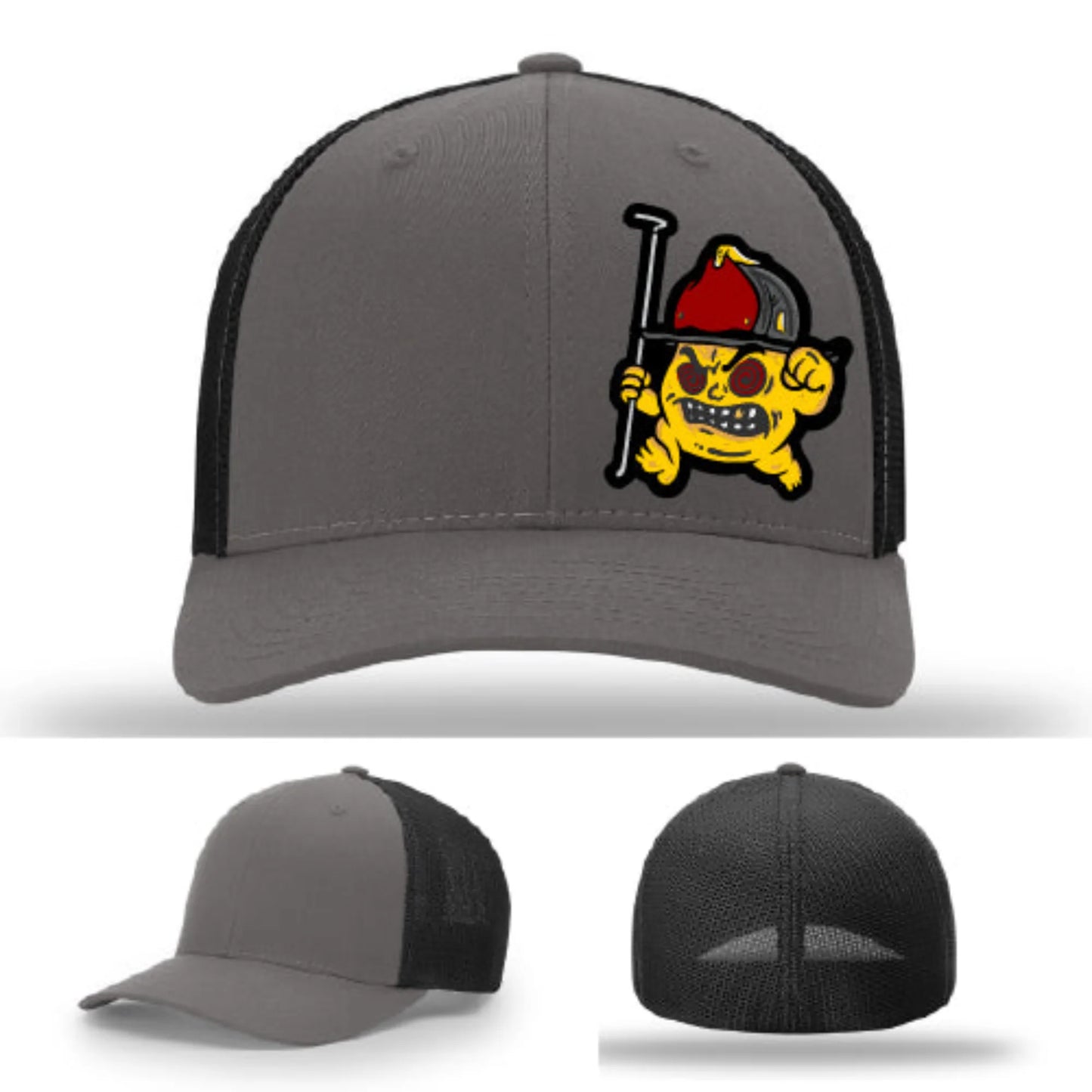 Backdraft Bastard Firefighter Leather Patch Hat