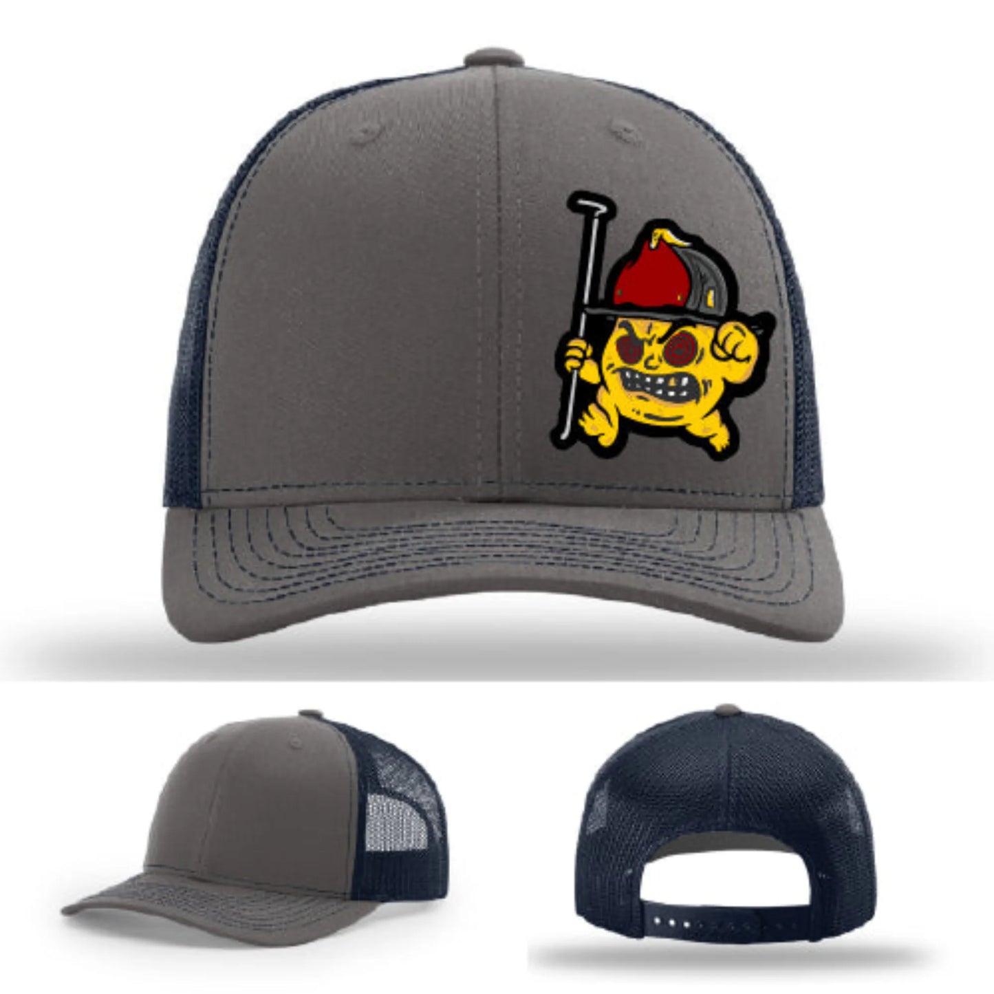 Backdraft Bastard Firefighter Leather Patch Hat