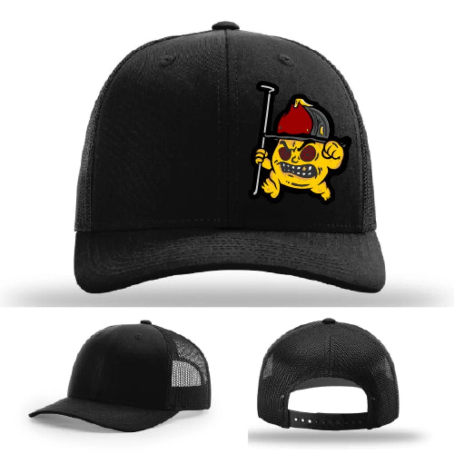 Backdraft Bastard Firefighter Leather Patch Hat