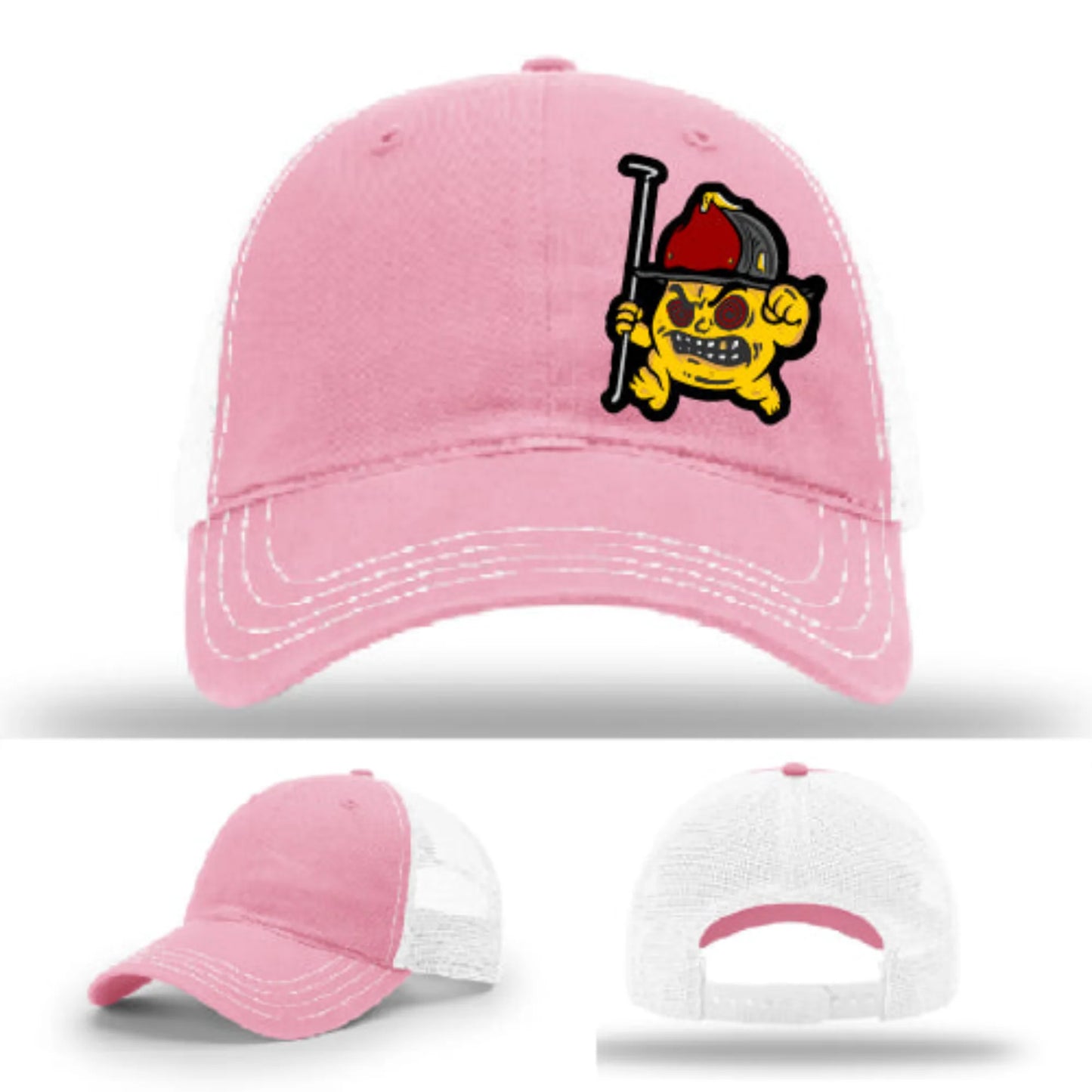 Backdraft Bastard Firefighter Leather Patch Hat