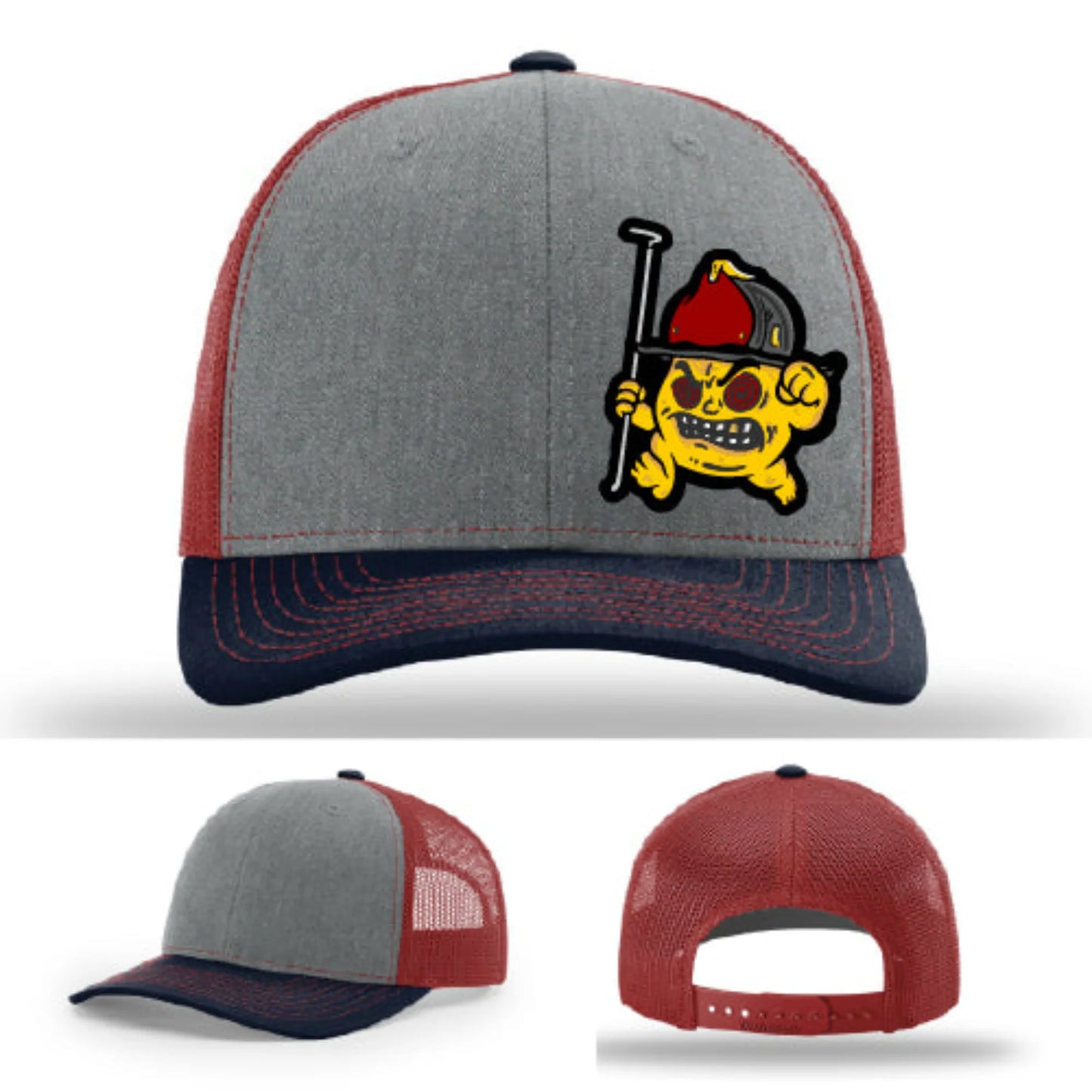 Backdraft Bastard Firefighter Leather Patch Hat