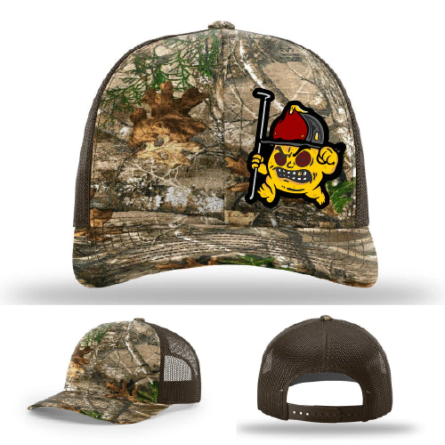 Backdraft Bastard Firefighter Leather Patch Hat