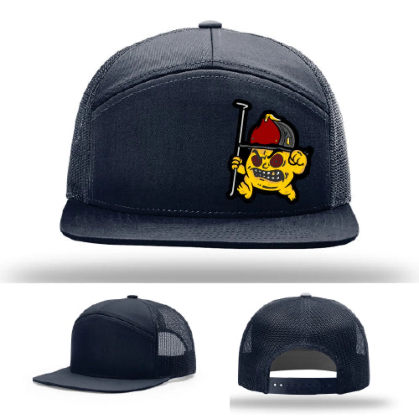 Backdraft Bastard Firefighter Leather Patch Hat