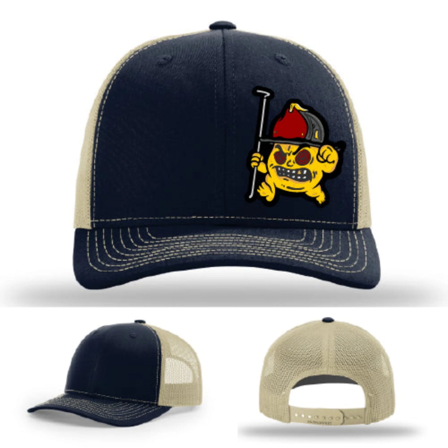 Backdraft Bastard Firefighter Leather Patch Hat