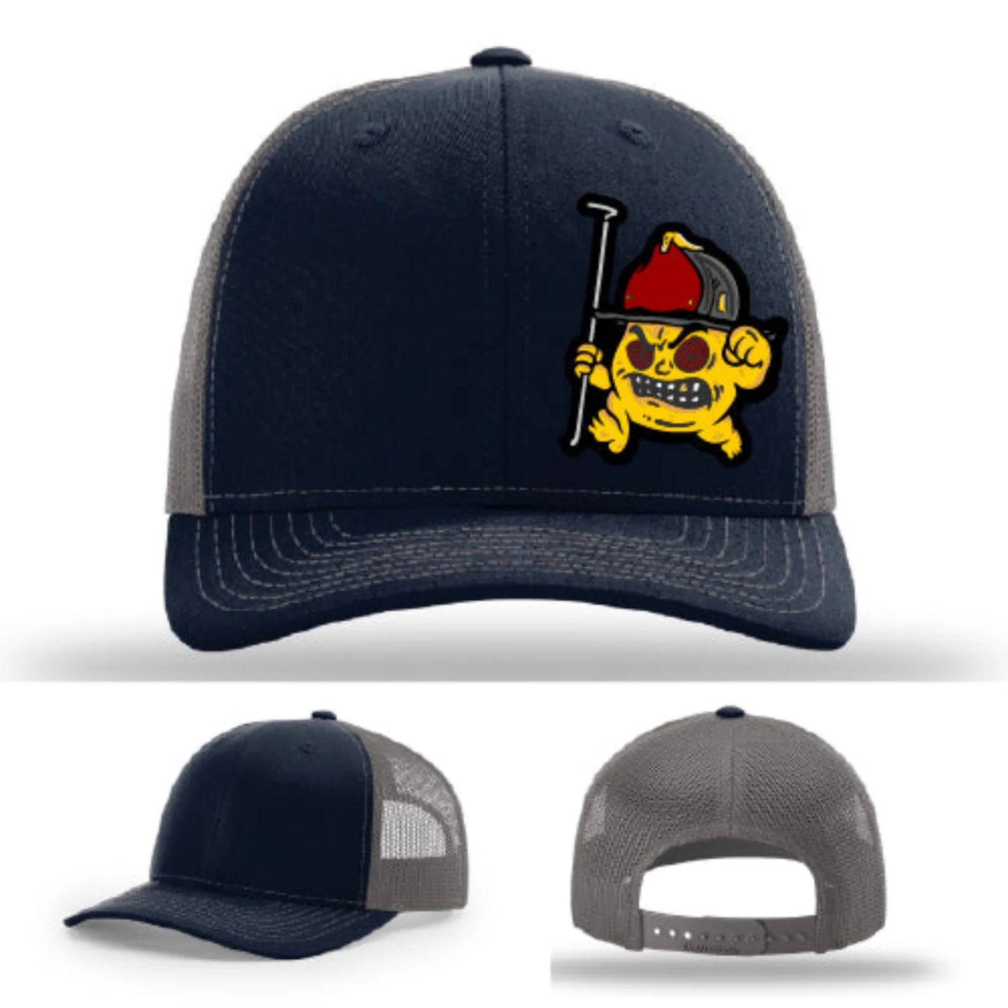 Backdraft Bastard Firefighter Leather Patch Hat