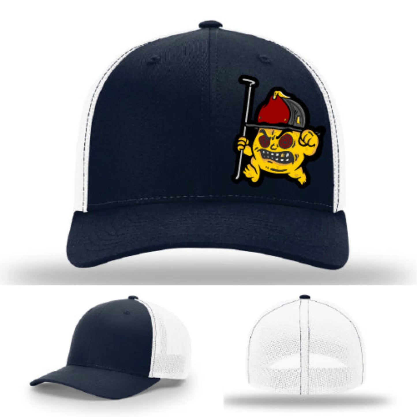 Backdraft Bastard Firefighter Leather Patch Hat