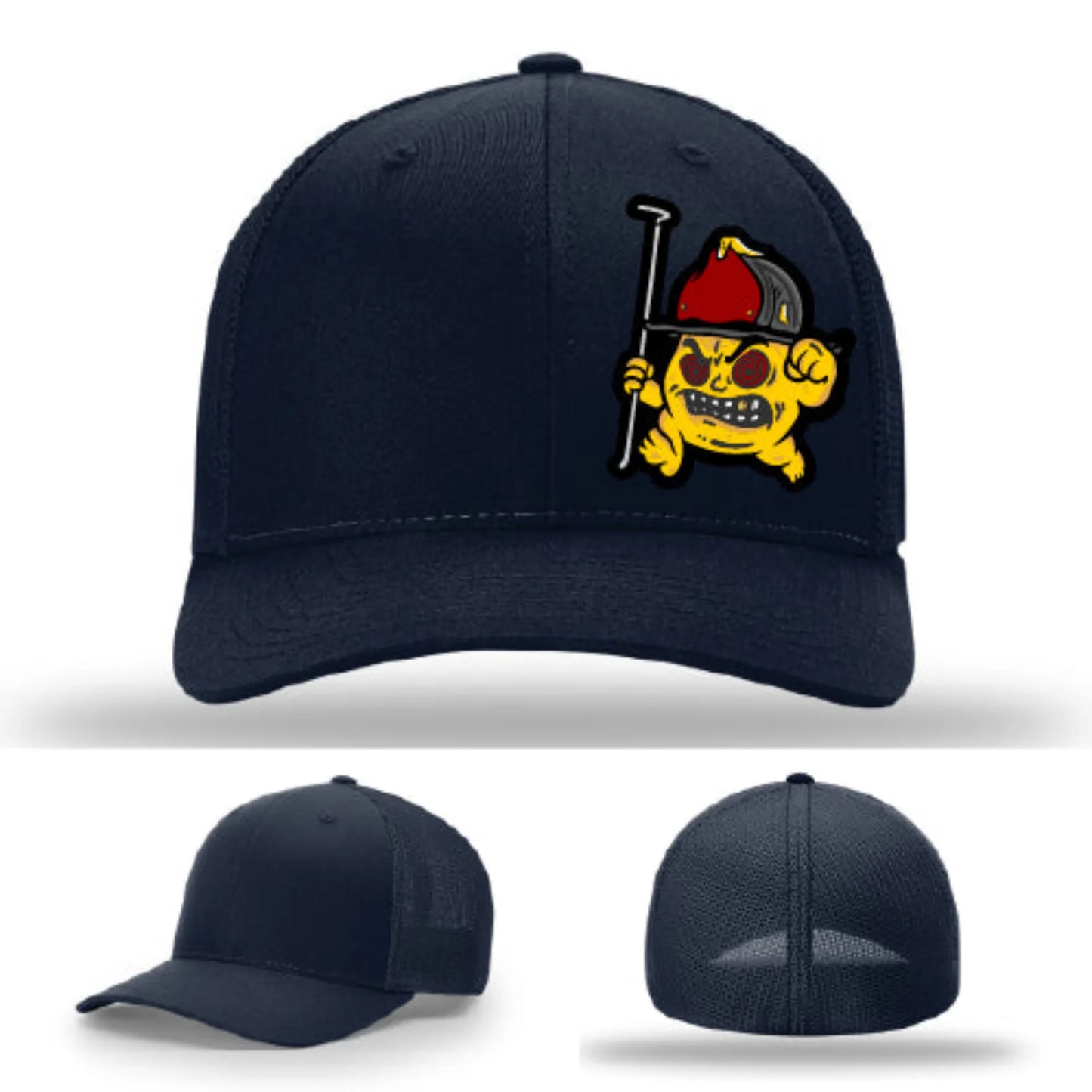 Backdraft Bastard Firefighter Leather Patch Hat