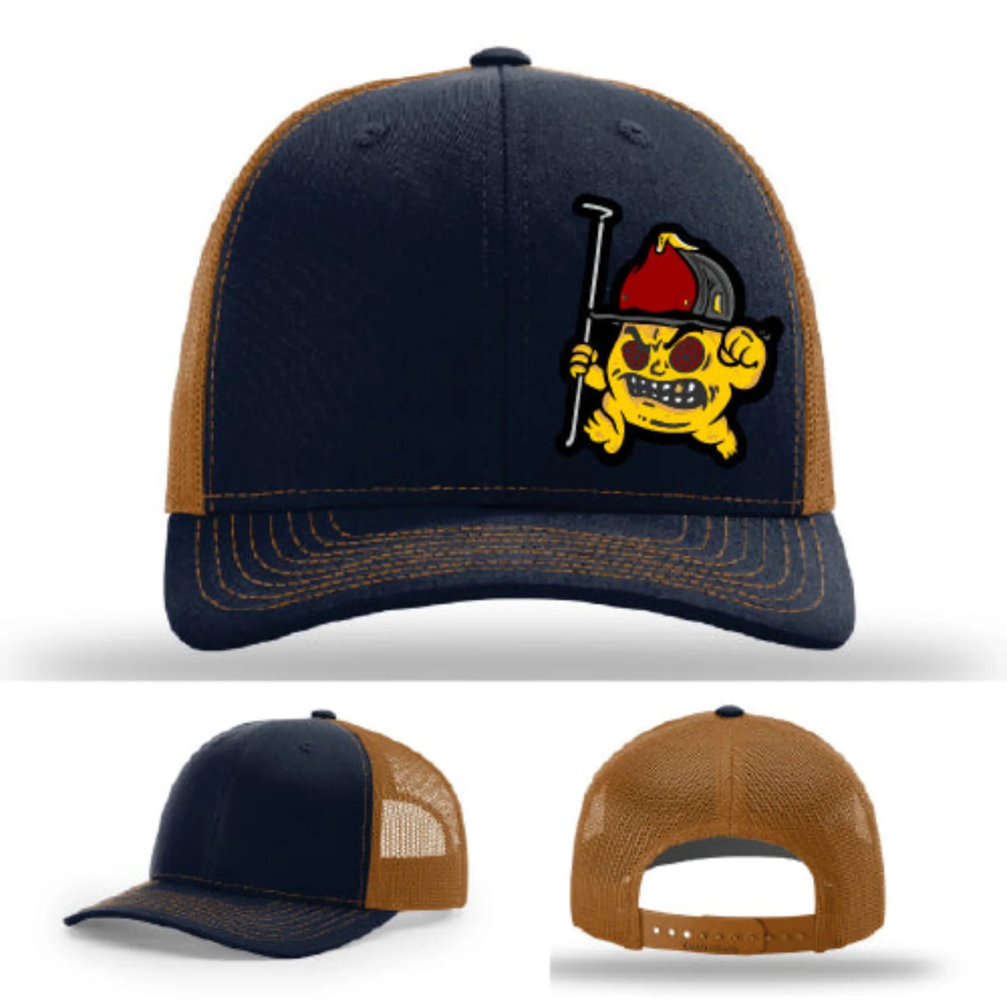 Backdraft Bastard Firefighter Leather Patch Hat