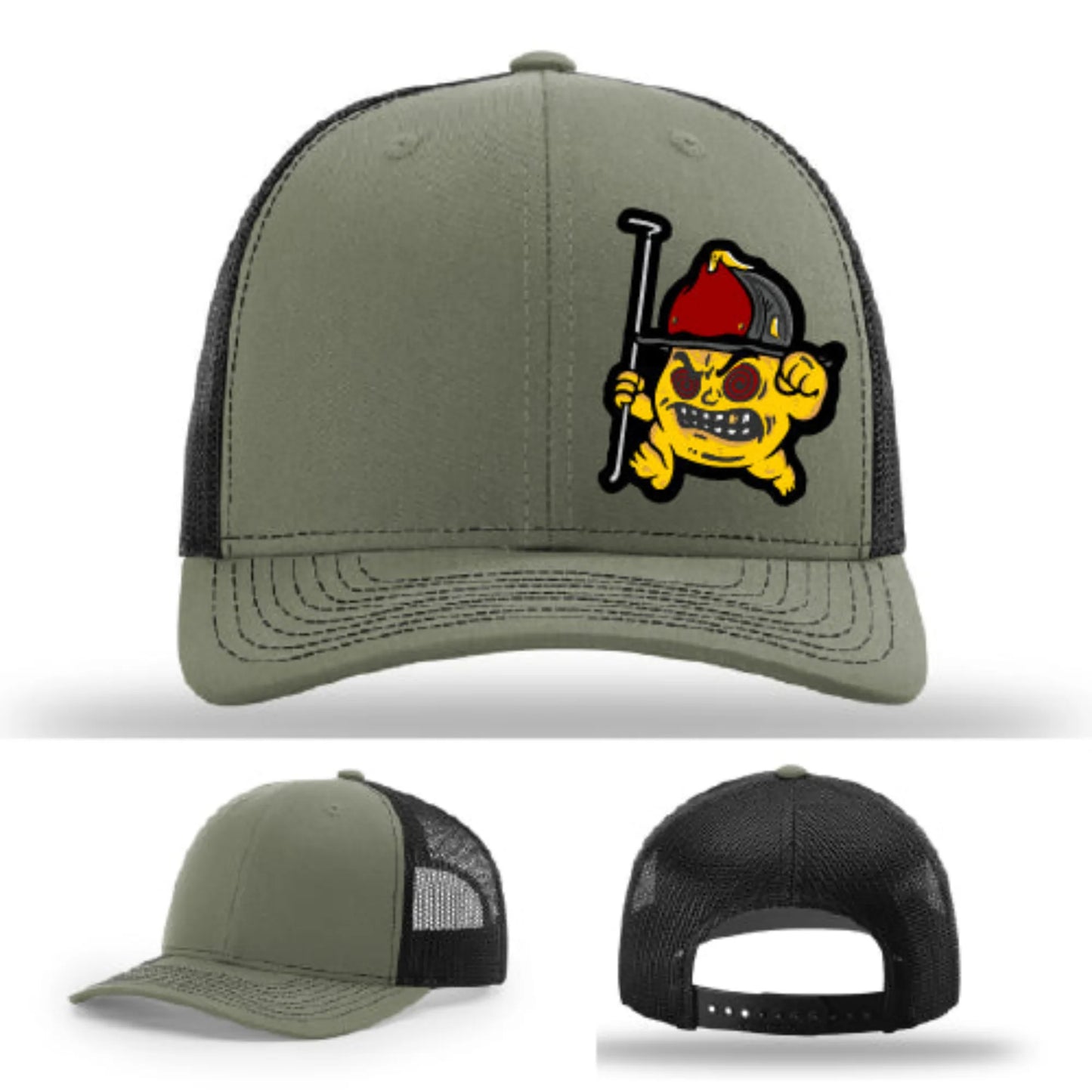 Backdraft Bastard Firefighter Leather Patch Hat