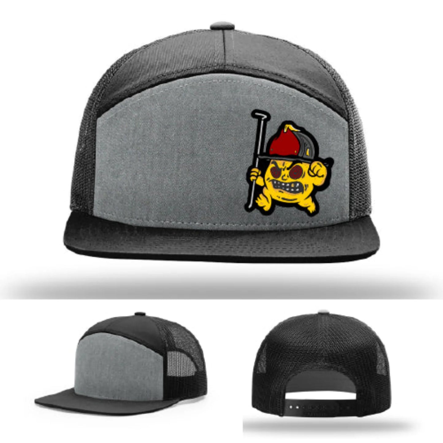 Backdraft Bastard Firefighter Leather Patch Hat