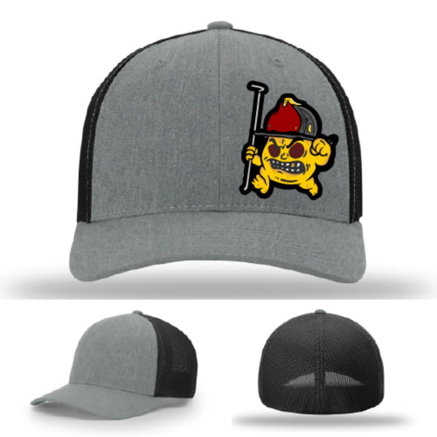 Backdraft Bastard Firefighter Leather Patch Hat