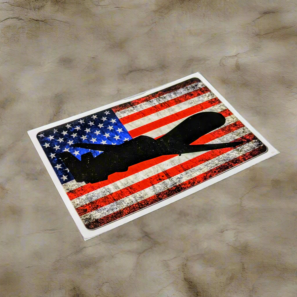 RQ-4 Global Hawk - American Flag Decal