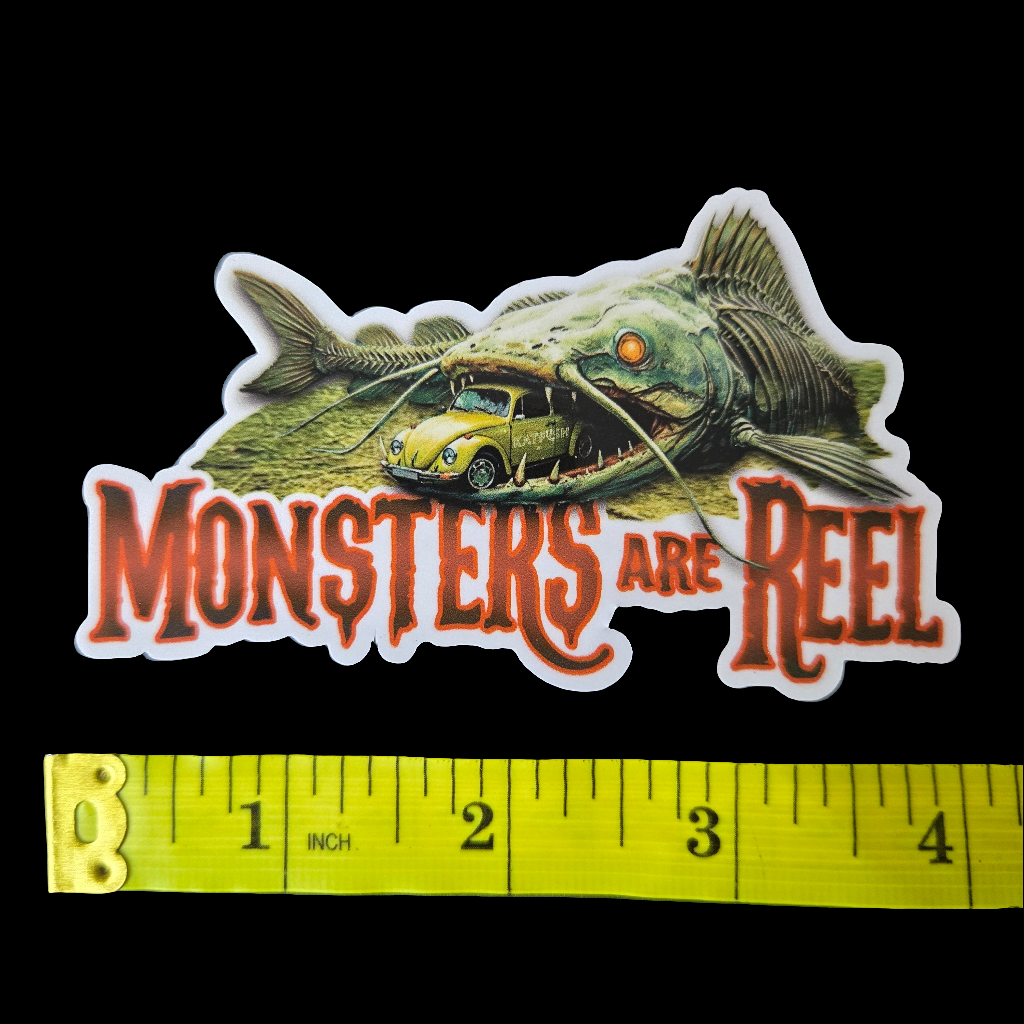 "MONSTERS are REEL" Decal
