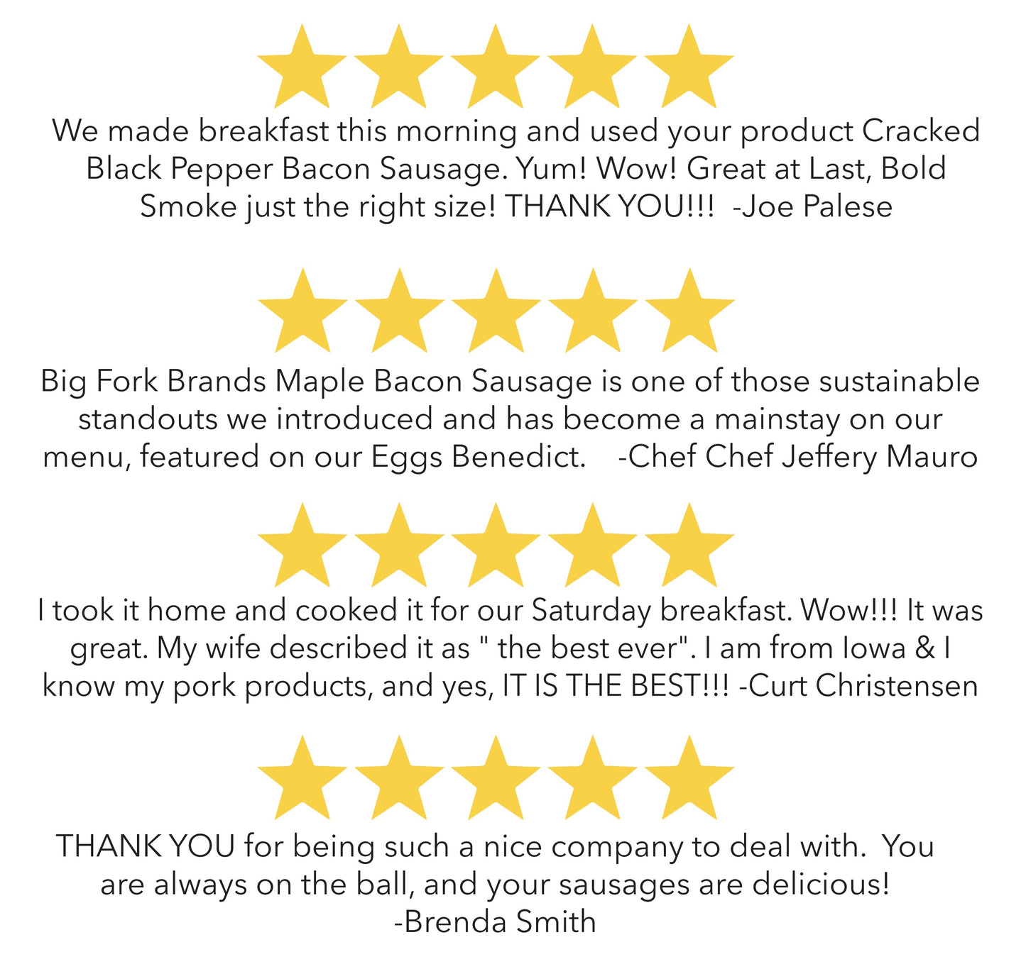 Bacon Sausage 6 Pack - Single Flavor