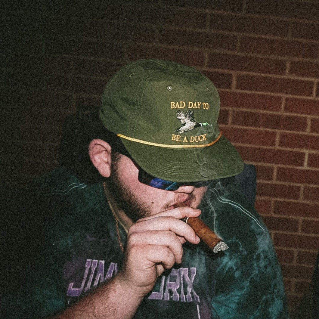 Bad Day To Be A Duck Green w/ Yellow Lettering