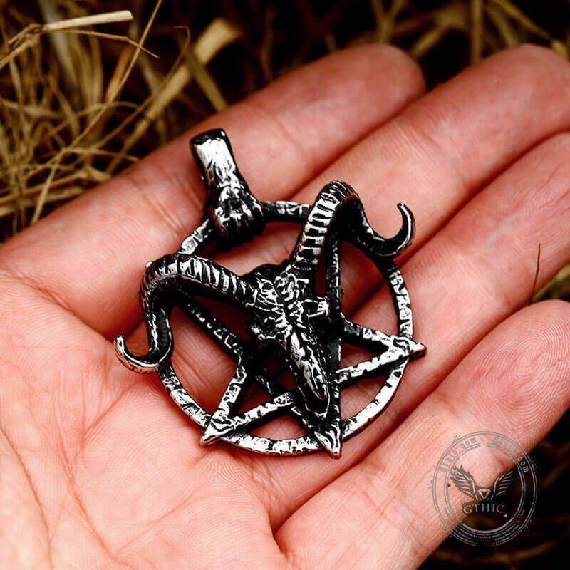 Baphomet Goat Head Stainless Steel Satan Pendant