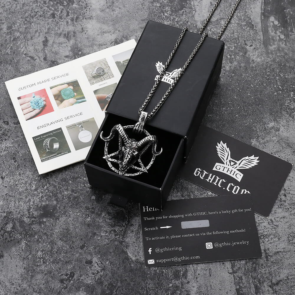 Baphomet Goat Head Stainless Steel Satan Pendant