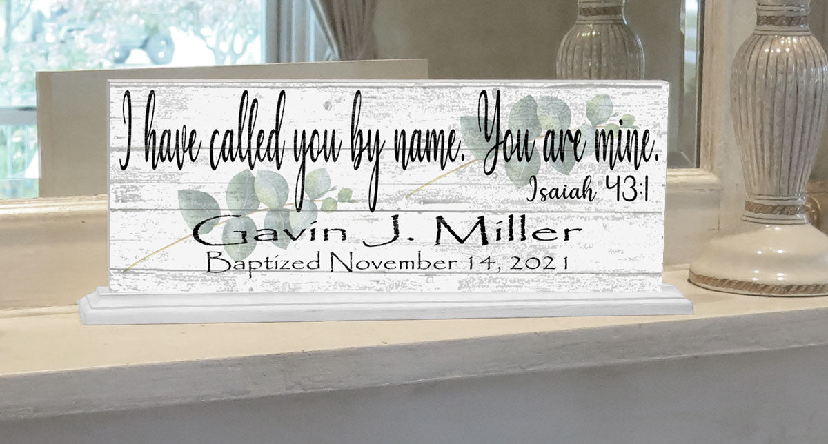 Baptism Gift Personalized For Boys Or Girls - I Have Called You By Name