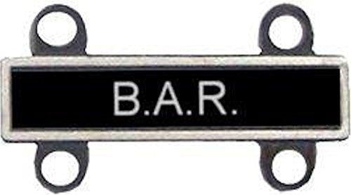 U.S. Army Qualification Bars for Marksmanship Qualification Badges - Silver Oxide Finish
