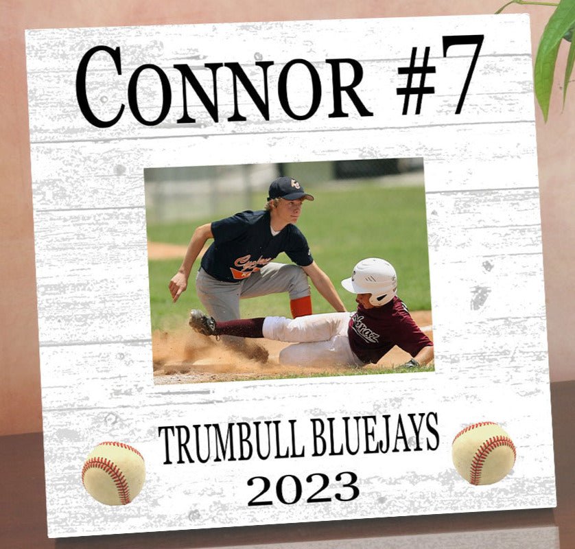 Baseball Award Recognition Photo Plaque - Senior Season Year End Gift, Coach or MVP 10.5x10.5 Inches