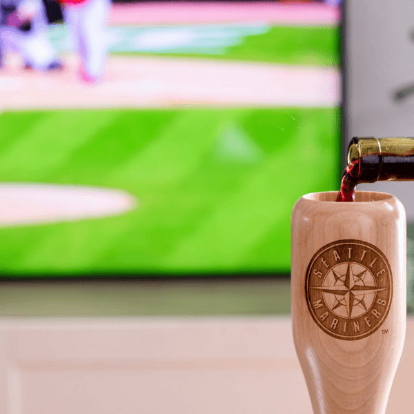 Seattle Mariners Wined Up® | Baseball Bat Wine Mug Collective