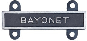 U.S. Army Qualification Bars for Marksmanship Qualification Badges - Silver Oxide Finish